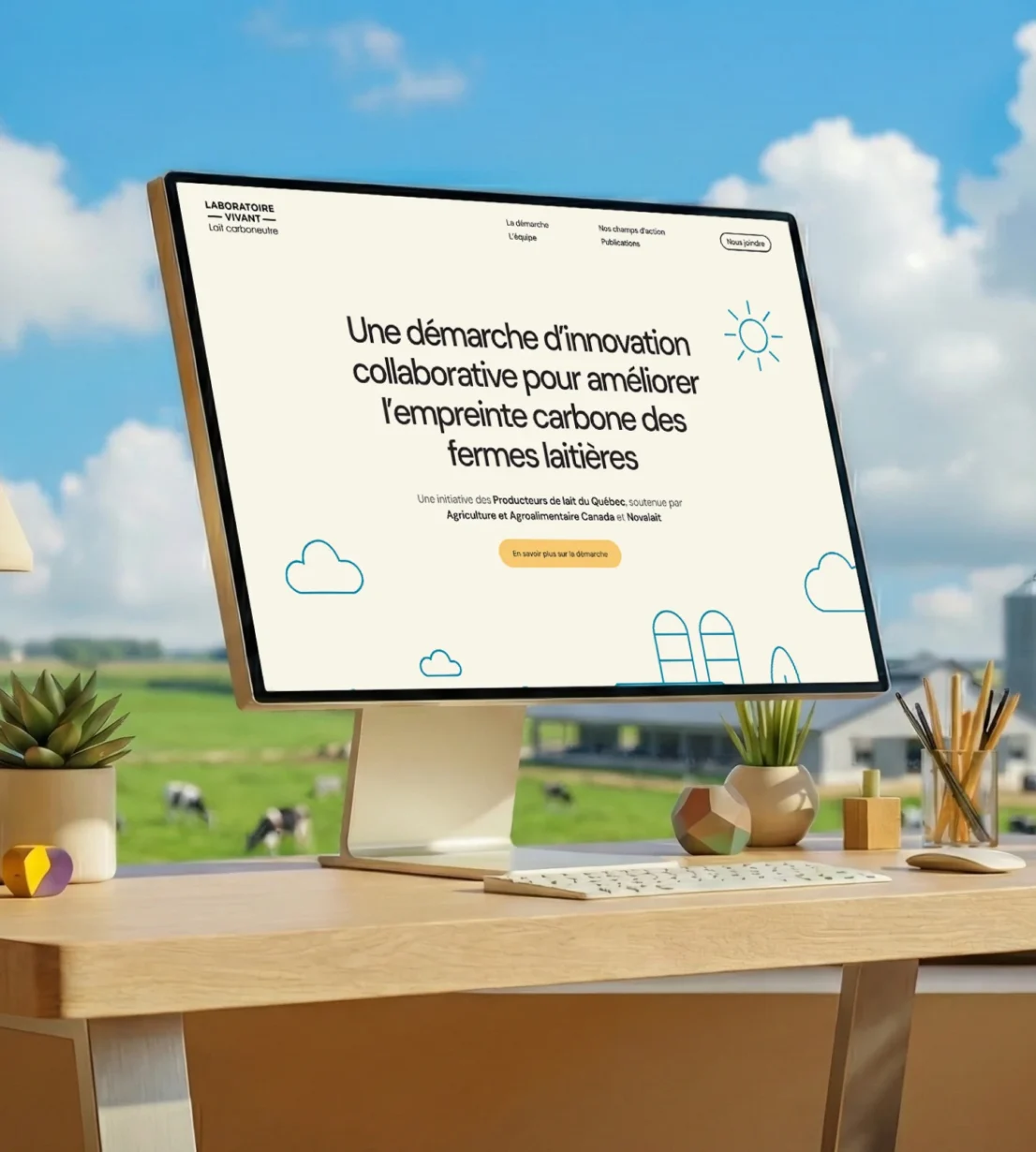 Découvrir le projet Laboratoire vivant – Lait carboneutre